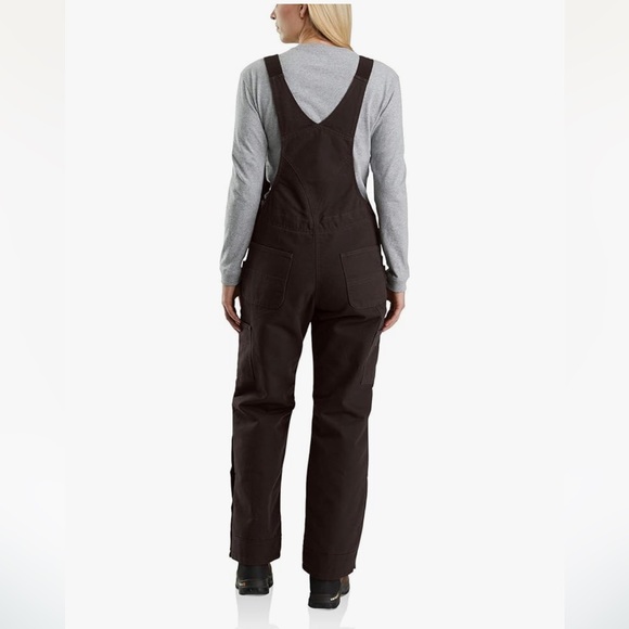 Carhartt Women's Dark Brown Overalls - Picture 3 of 4